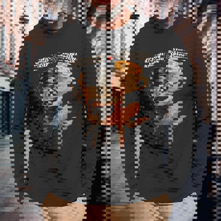 バレリーナ カプチーナ カプチーノ アサシーノ イタリアン ブレイン 長袖Tシャツ 高齢者への贈り物