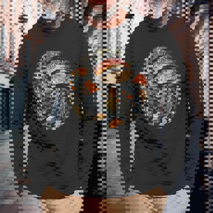 バレーボールのシルエット美学 コタジェコア 長袖Tシャツ 高齢者への贈り物