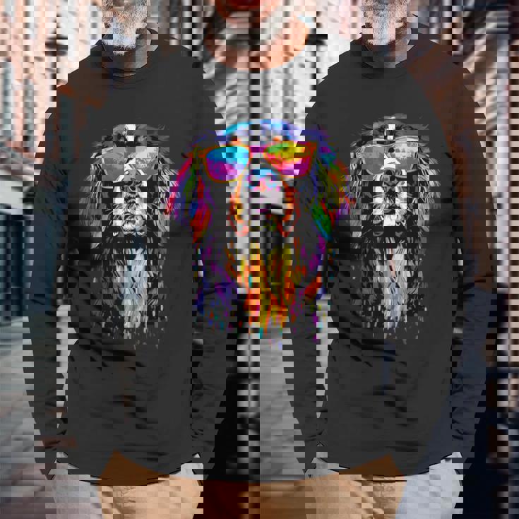 バーニーズマウンテンドッグ Dürrbächler スイス・マウンテンドッグ 長袖Tシャツ 高齢者への贈り物