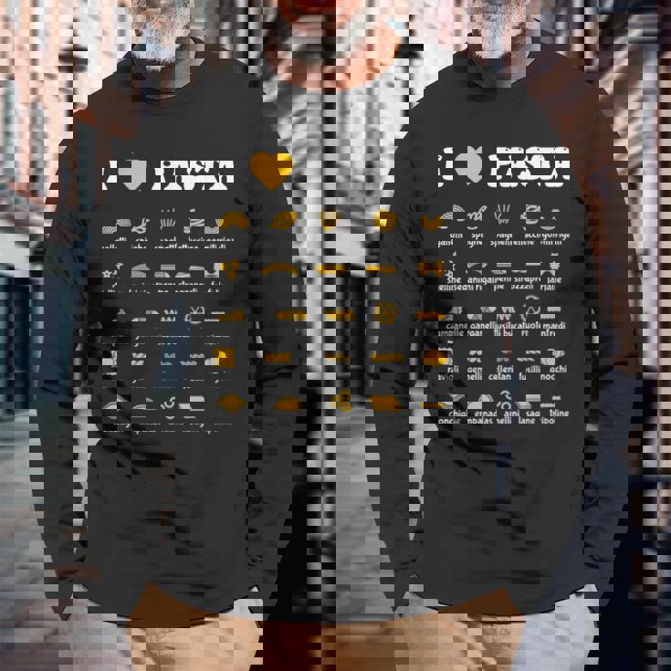 パスタタイプ スパゲッティヌードル イタリア ギフトパスタ 長袖Tシャツ 高齢者への贈り物