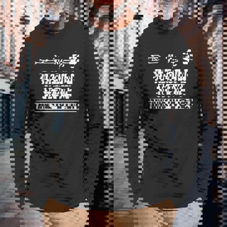 パタゴニア・シープドッグのオーナーズ 長袖Tシャツ 高齢者への贈り物