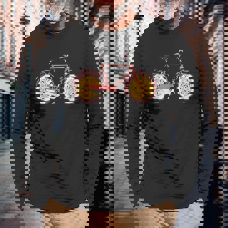 パッションフルーツ 季節 くだもの 自転車 冒険 運動 サイクリスト 散策 果物好き 健康 利点 免疫 ブースト 長袖Tシャツ 高齢者への贈り物