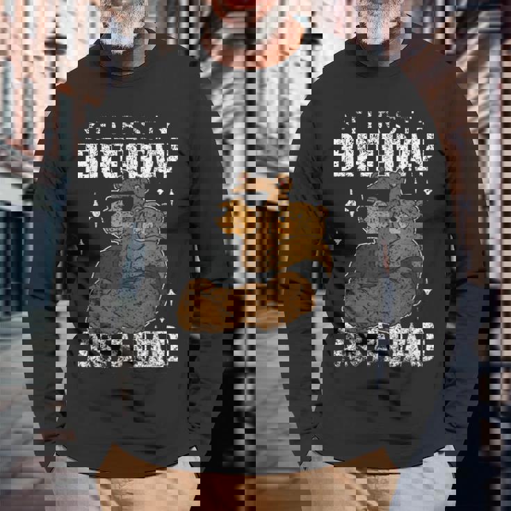 パパになって初めての誕生日 パパ お父さん 父 パーティー 誕生日 長袖Tシャツ 高齢者への贈り物