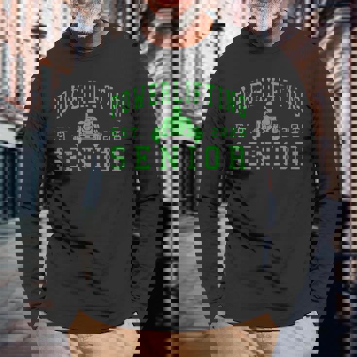 パワーリフティング シニアナイト パワーリフティング 2026 卒業 34 長袖Tシャツ 高齢者への贈り物