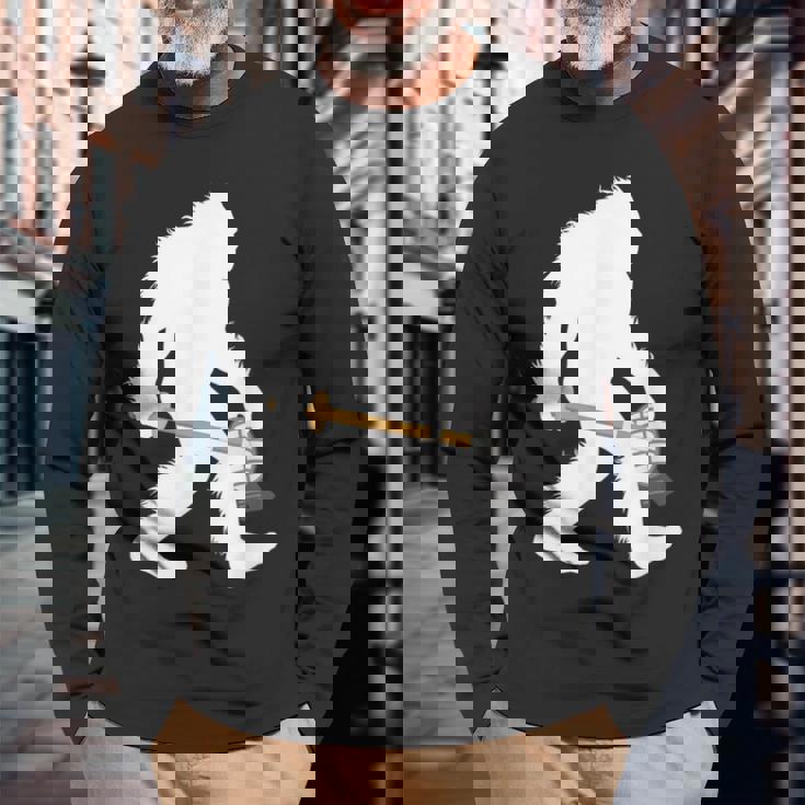 ビッグフット 剣道武道サスカッチ 日本忍井 長袖Tシャツ 高齢者への贈り物