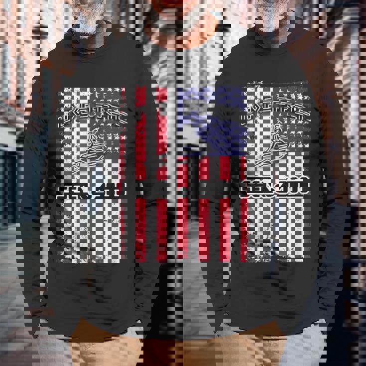 ビッグ・ウェーブ-Seadooアメリカンライブ・フリー 長袖Tシャツ 高齢者への贈り物