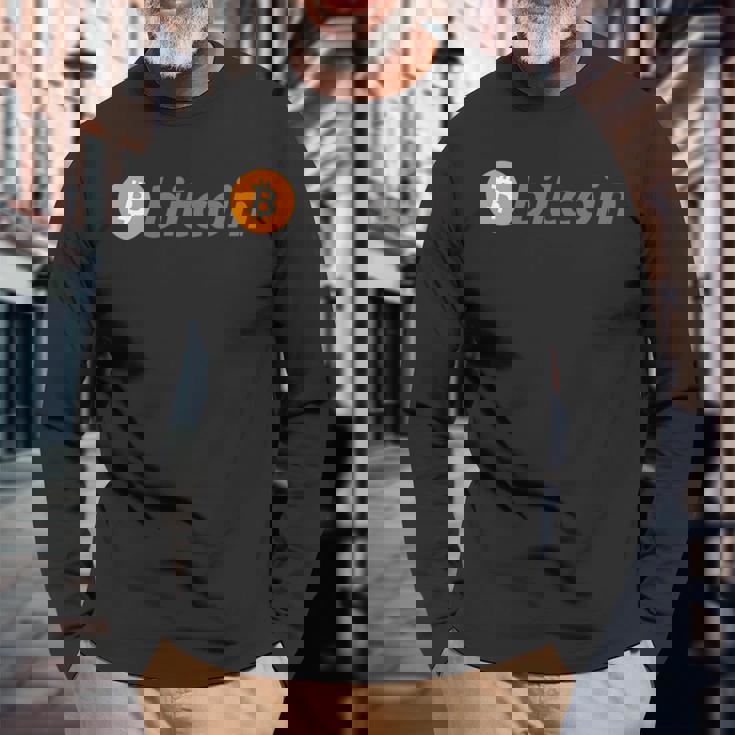 ビットコイン暗号通貨 暗号通貨 ビットコイン 長袖Tシャツ 高齢者への贈り物