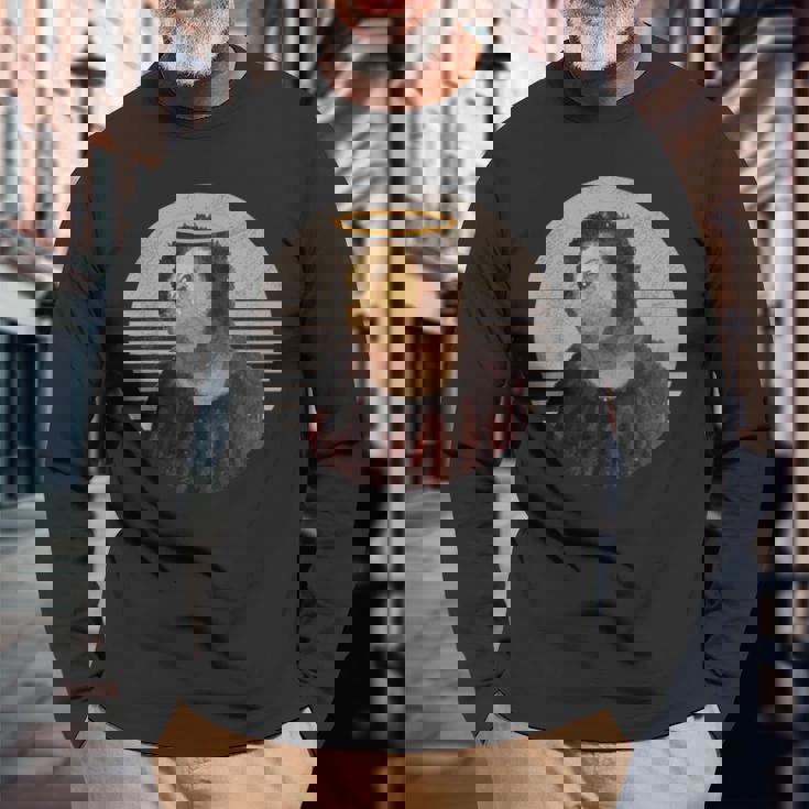 ビバ・ラ・レスタウラシオン・ジーザス・フレスコ・レストレーション・フェイル・ミーム 長袖Tシャツ 高齢者への贈り物