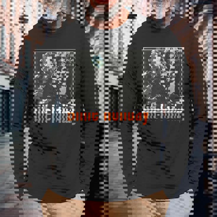 ビリーホリディ_002 長袖Tシャツ 高齢者への贈り物