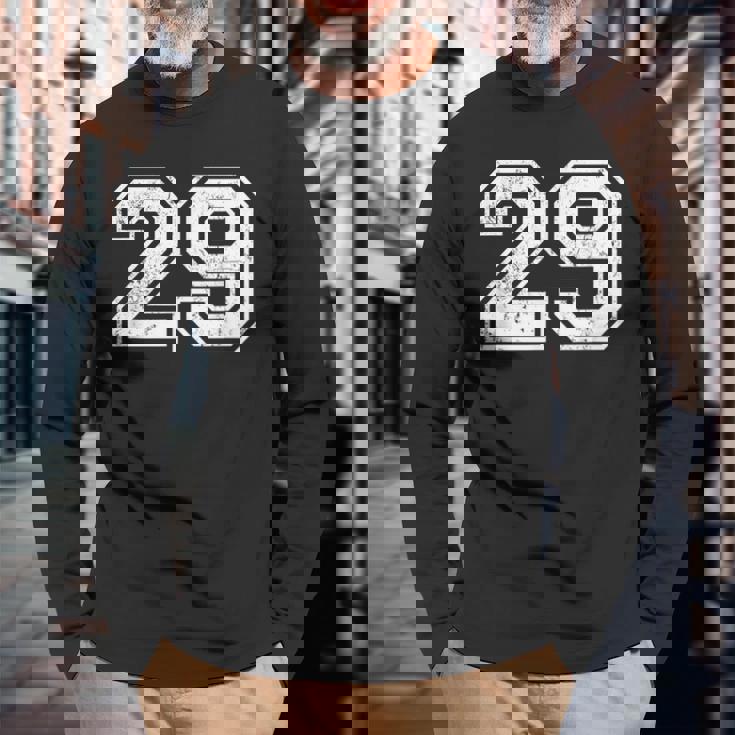 ビンテージスポーツナンバーズ 29 29 長袖Tシャツ 高齢者への贈り物