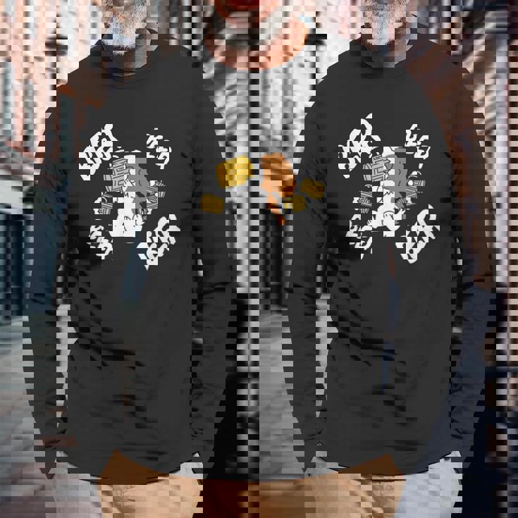 ビールキャバリエ キングチャールズ・スパニエル 犬 長袖Tシャツ 高齢者への贈り物