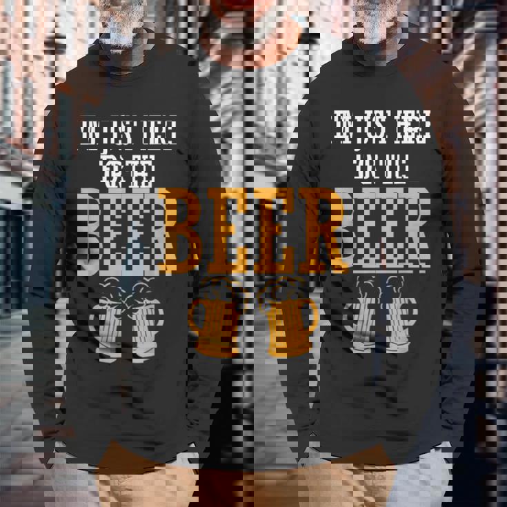 ビール好きのシャツビール好きにはたまらない 長袖Tシャツ 高齢者への贈り物