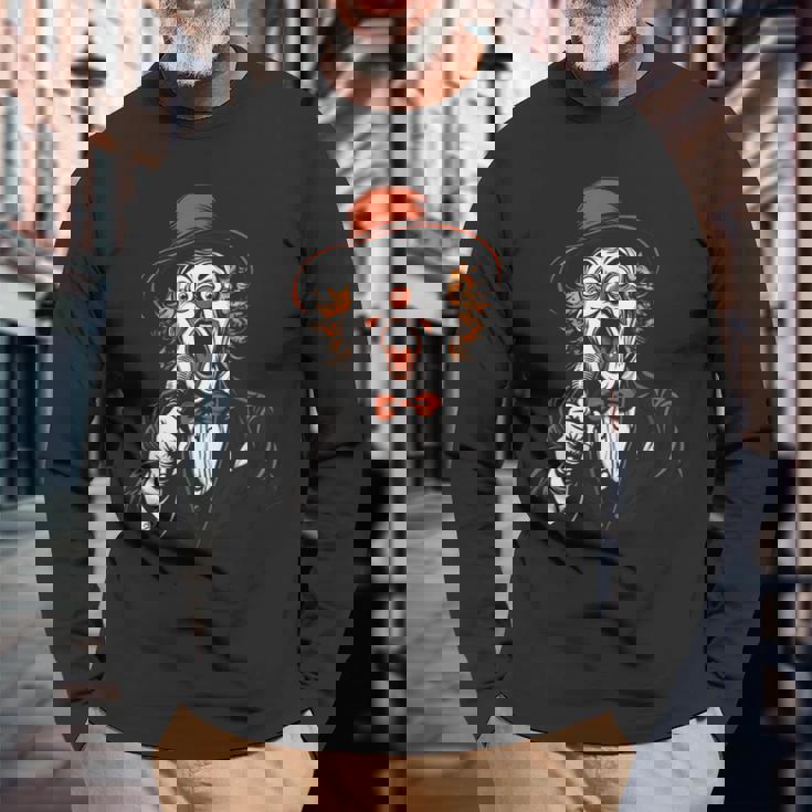 ピエロ ハロウィンコスチューム 不気味なカーニバル ピエロコスチューム 長袖Tシャツ 高齢者への贈り物