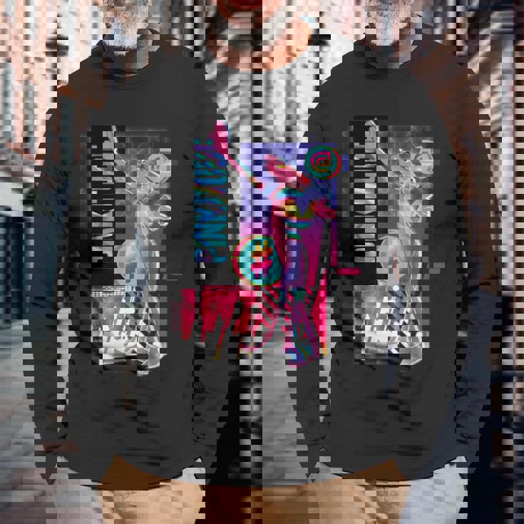 ピンクパンサー 未来的なピンキチュード 長袖Tシャツ 高齢者への贈り物