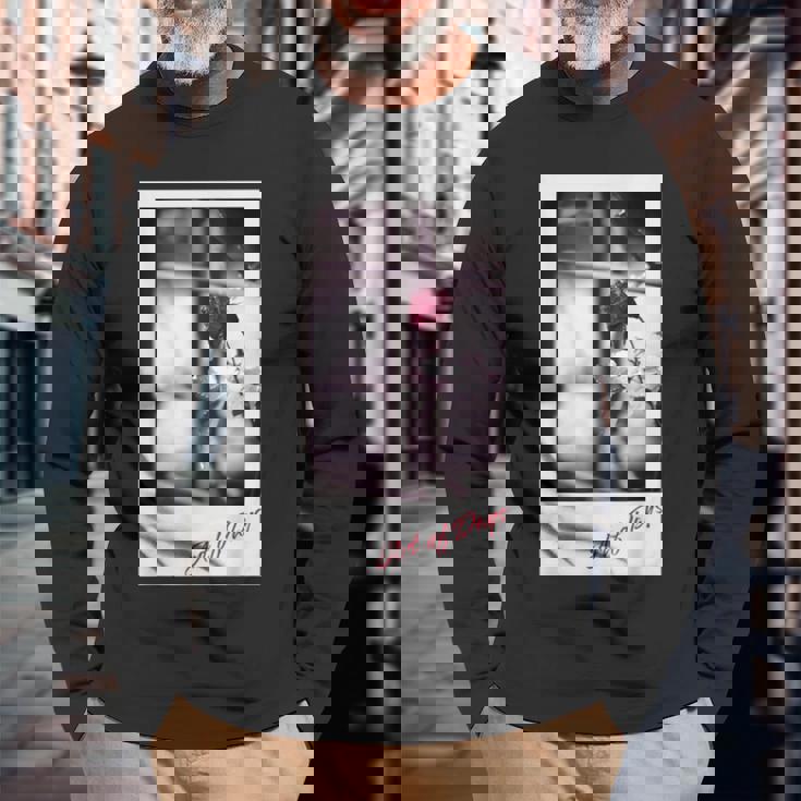 ファインアート05 写真 インスタントカメラ おしゃれ プリント 風景 スナップ 個性的 モノクロ メンズ レディース 長袖Tシャツ 高齢者への贈り物