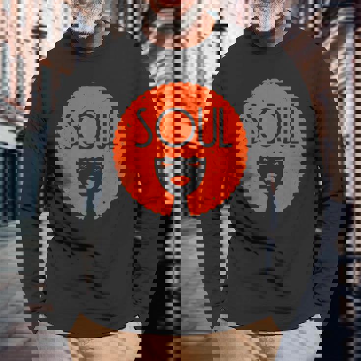 ファンクシャツ 音楽愛好家のためのヴィンテージ70年代コスチューム 長袖Tシャツ 高齢者への贈り物