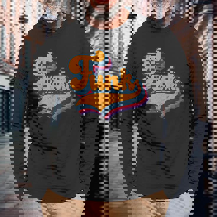 ファンクミュージックファンのためのファンク 長袖Tシャツ 高齢者への贈り物