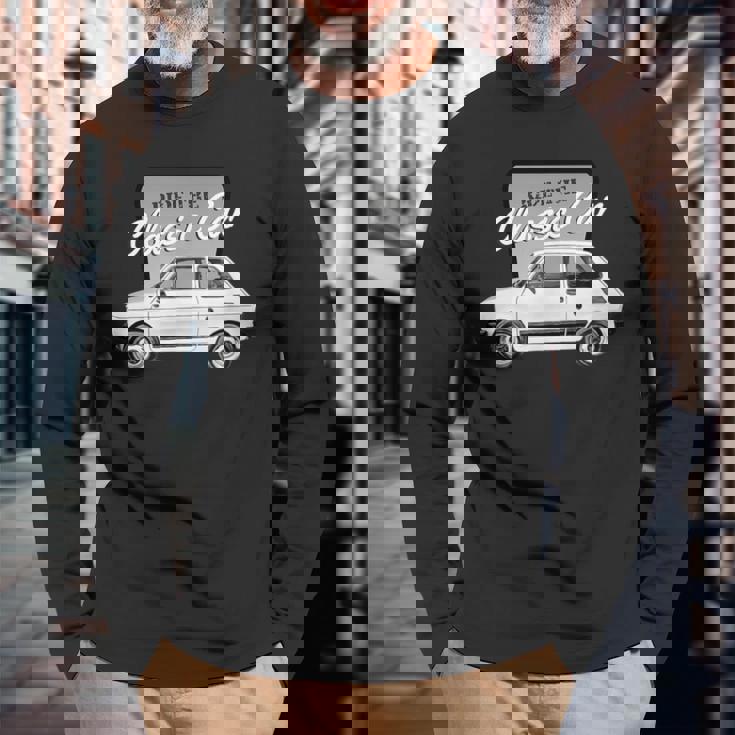 フィアット126 長袖Tシャツ 高齢者への贈り物