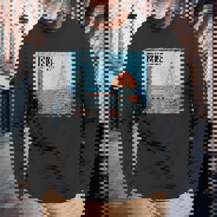 フィレンツェイタリアシャツ-フィレンツェtシャツ 長袖Tシャツ 高齢者への贈り物