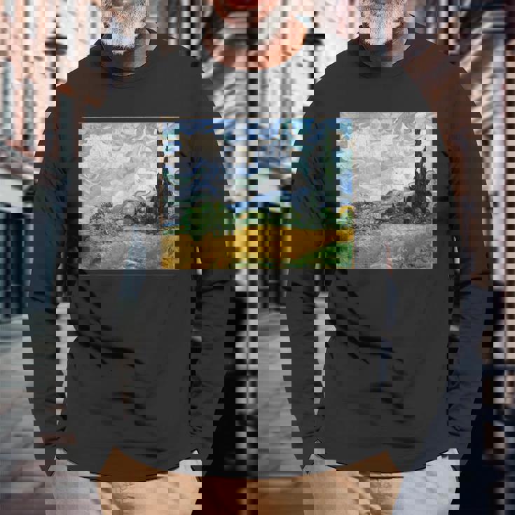 フィンセントファンゴッホ 長袖Tシャツ 高齢者への贈り物