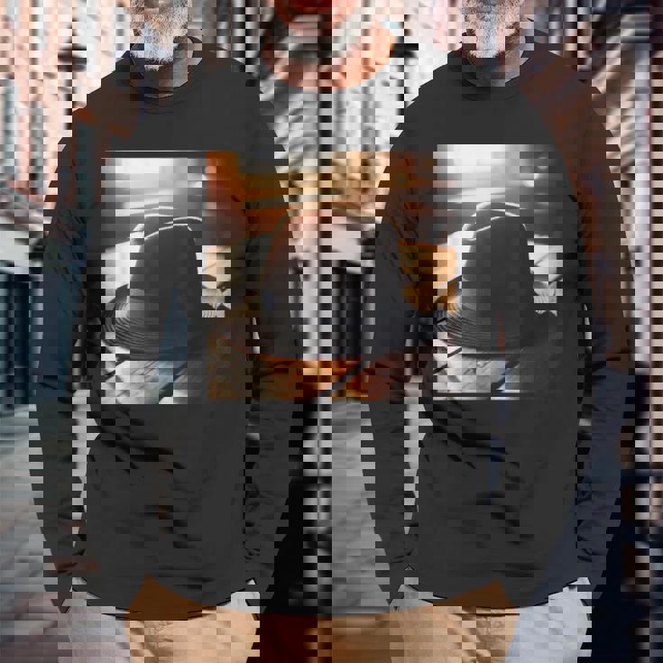 フェドーラ・ハット 長袖Tシャツ 高齢者への贈り物