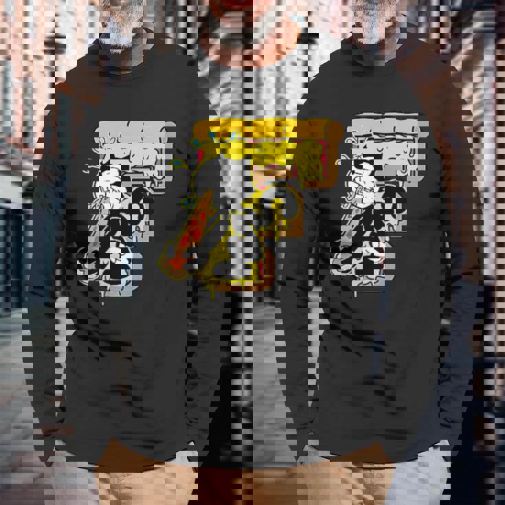 フェリックス・ザ・キャット・クールエスト・キャット・アラウンド 長袖Tシャツ 高齢者への贈り物