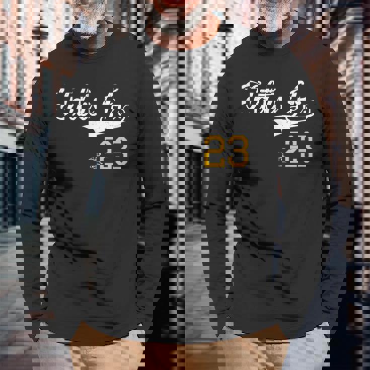 フェルナンド・タティスjrヴィンテージゲームデー 長袖Tシャツ 高齢者への贈り物