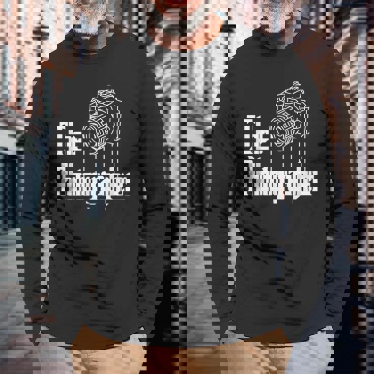 フォトカメラ カメラマン 長袖Tシャツ 高齢者への贈り物