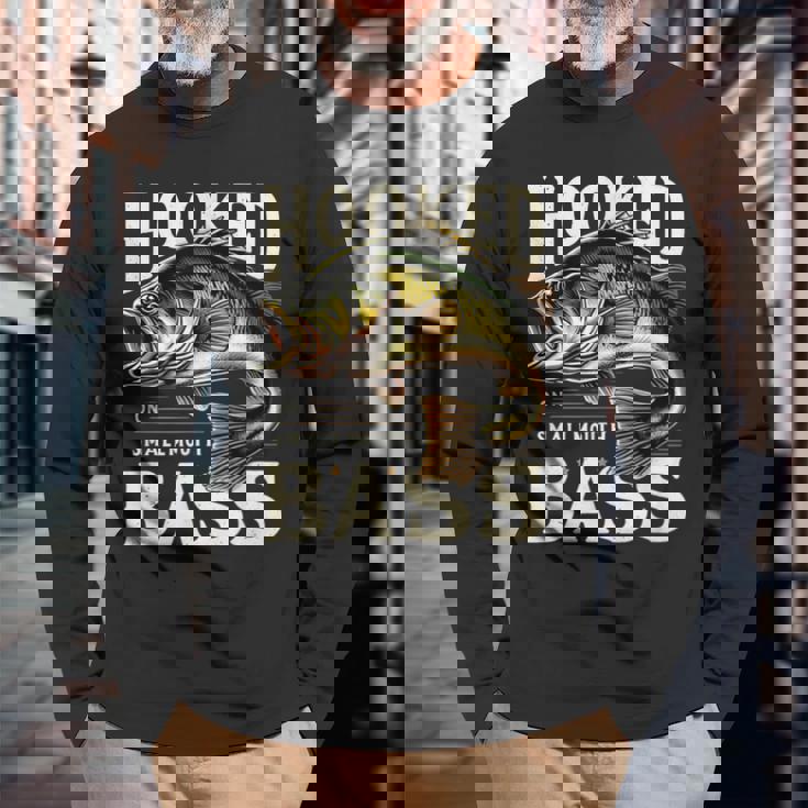 フックオンスモールマウスバスフィッシングシャツ 長袖Tシャツ 高齢者への贈り物