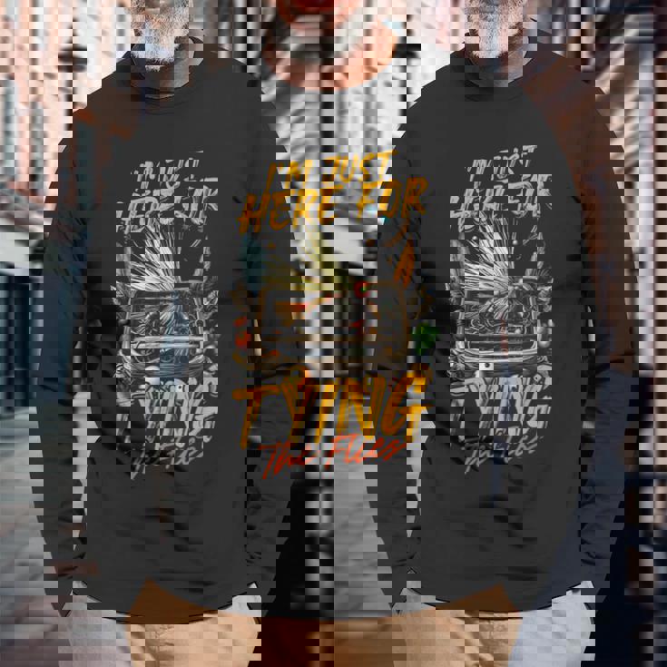 フライフィッシング フライアングラー 長袖Tシャツ 高齢者への贈り物