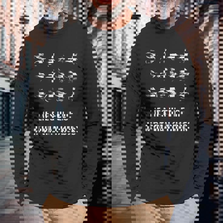 フライフィッシングtシャツ 長袖Tシャツ 高齢者への贈り物