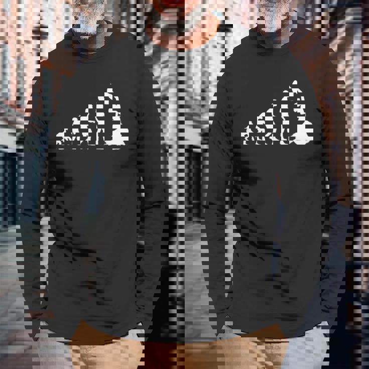 フラメンコダンス エボリューション スペイン 長袖Tシャツ 高齢者への贈り物