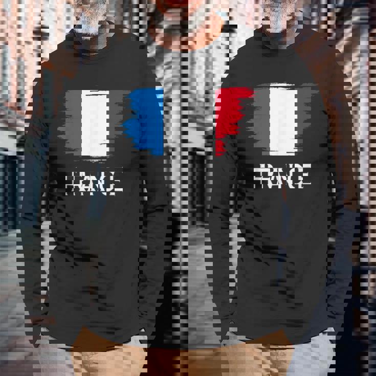 フランス 国 フランス国旗 メンズ レディース キッズ フランス 長袖Tシャツ 高齢者への贈り物