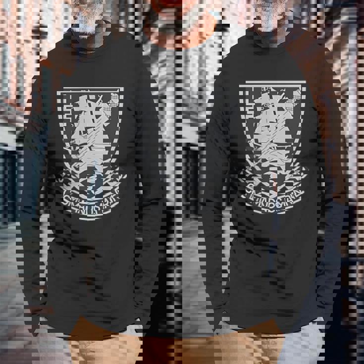 フランス軍特殊部隊テロ対策バックプリント 長袖Tシャツ 高齢者への贈り物