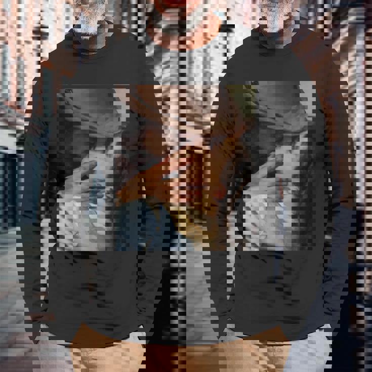 フランチェスコ・ヘイズによるキス 長袖Tシャツ 高齢者への贈り物