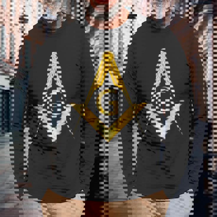 フリーメイソン スクエアコンパス フリーメーソン 最後の誕生日 長袖Tシャツ 高齢者への贈り物