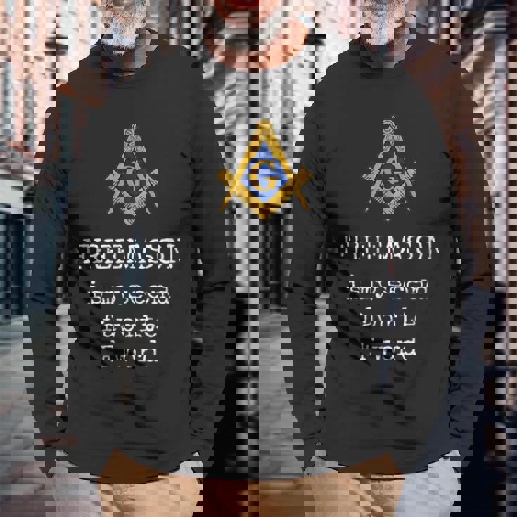 フリーメイソン マイセカンドフェイク F Word Naughty ファニーフリーメーソン 長袖Tシャツ 高齢者への贈り物