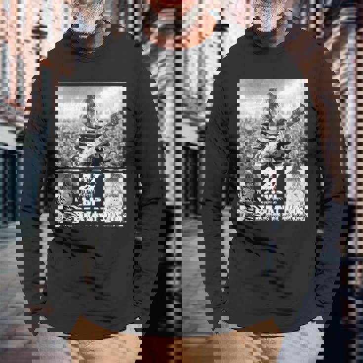 ブライアンジョーンズ_001 長袖Tシャツ 高齢者への贈り物