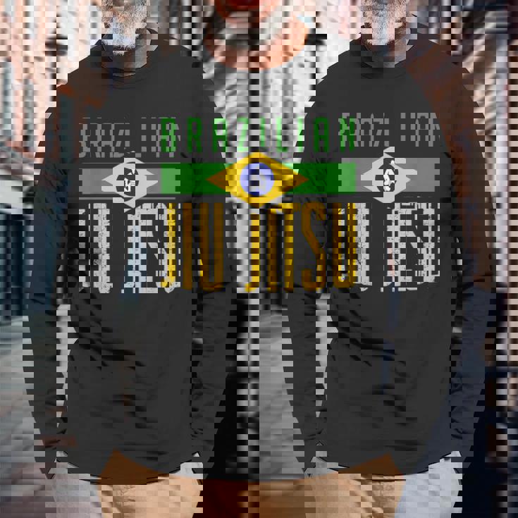 ブラジリアン柔術tシャツ Bjj柔術 長袖Tシャツ 高齢者への贈り物