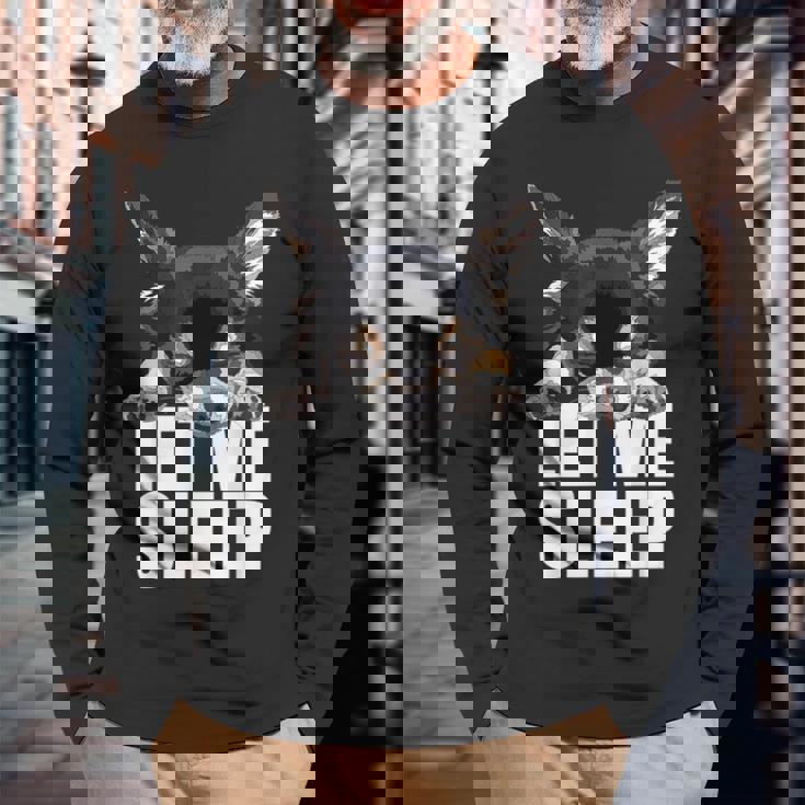 ブラック&タン チワワ Let Meleep Dog Chiwawa Lover 長袖Tシャツ 高齢者への贈り物