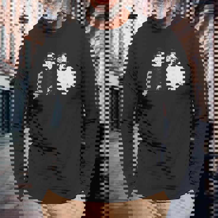 ブラックコーヒー オーブリー・ビアズリー 1895 長袖Tシャツ 高齢者への贈り物