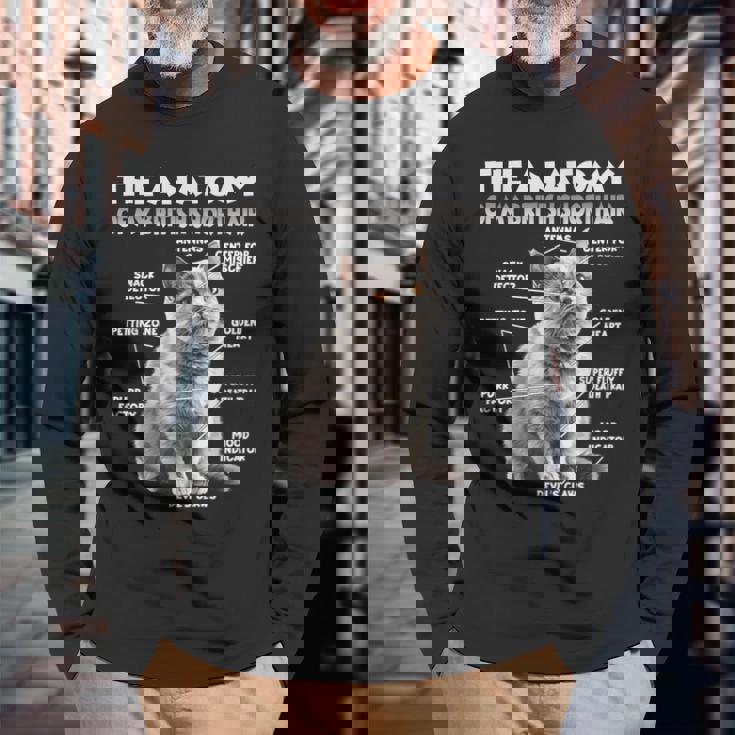 ブリティッシュショートヘアーt 長袖Tシャツ 高齢者への贈り物