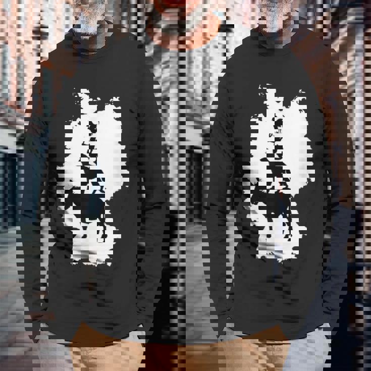 ブレーメン・タウン・ミュージシャン 長袖Tシャツ 高齢者への贈り物