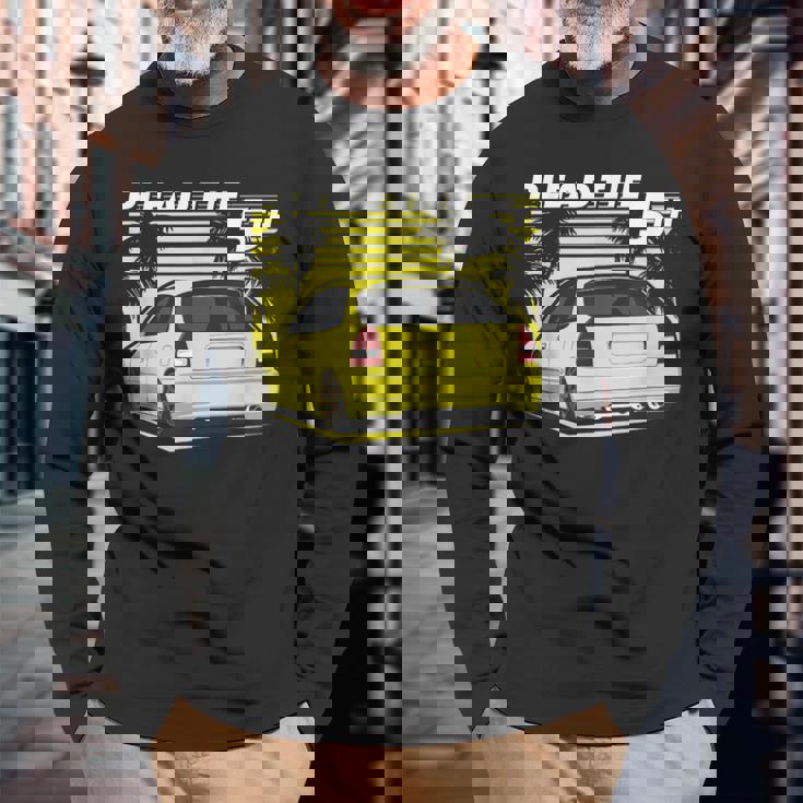 プリーズ・ザ・フィフス・シビックス・ハッチ Ek 長袖Tシャツ 高齢者への贈り物