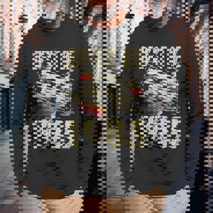 ベスト・オブ1985、オーディオ・カセット、40歳の誕生日、40歳 長袖Tシャツ 高齢者への贈り物