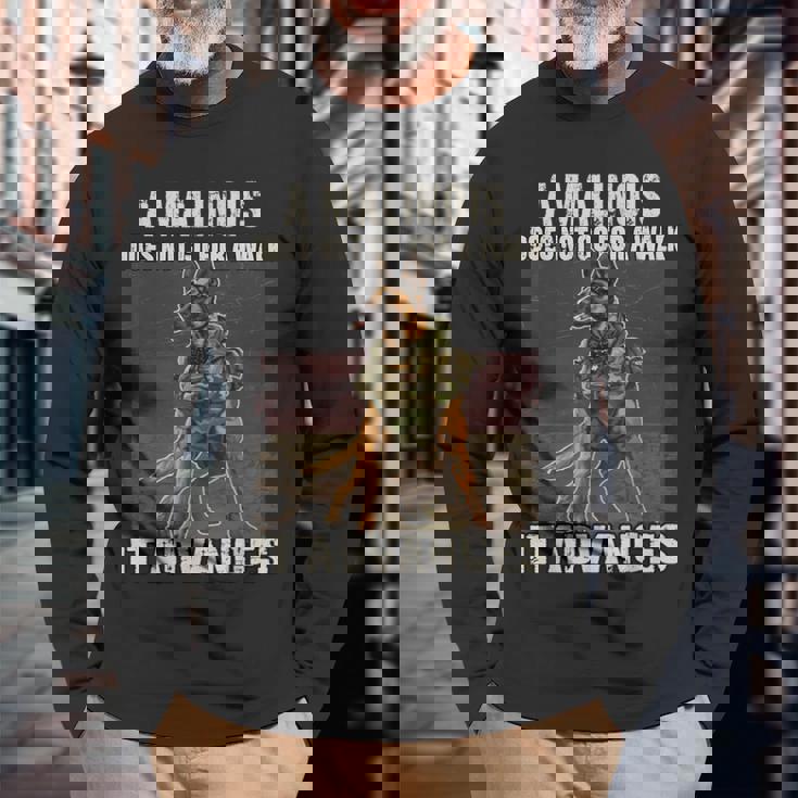 ベルジアン・シェパード・ドッグt（愛人と主人のマリノア用） 長袖Tシャツ 高齢者への贈り物