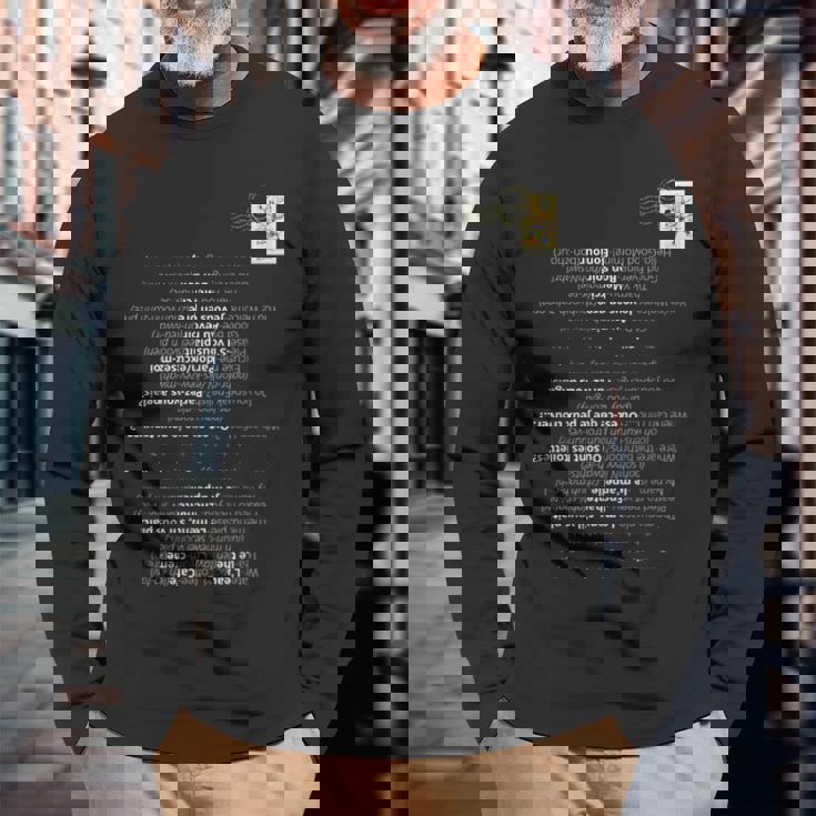 ベーシックなフランス語フレーズ 普段使いや旅行に 長袖Tシャツ 高齢者への贈り物