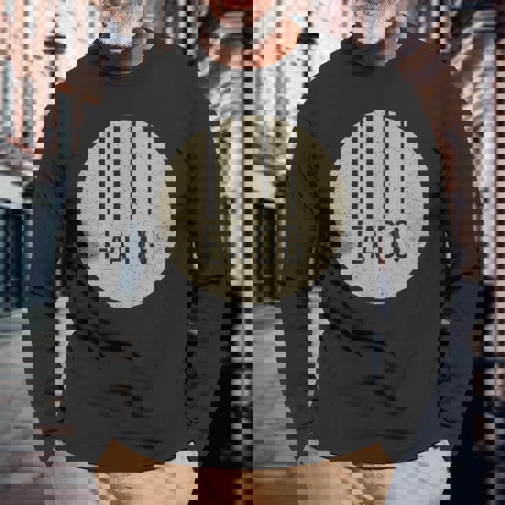 ベースギタリストベースプレーヤー Eadg 4弦 ベージュ アンティーク調 長袖Tシャツ 高齢者への贈り物