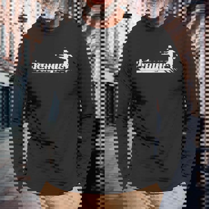 ペタンクプレイヤー ブール ボッチャ・ボッチェ・ペタンク 長袖Tシャツ 高齢者への贈り物