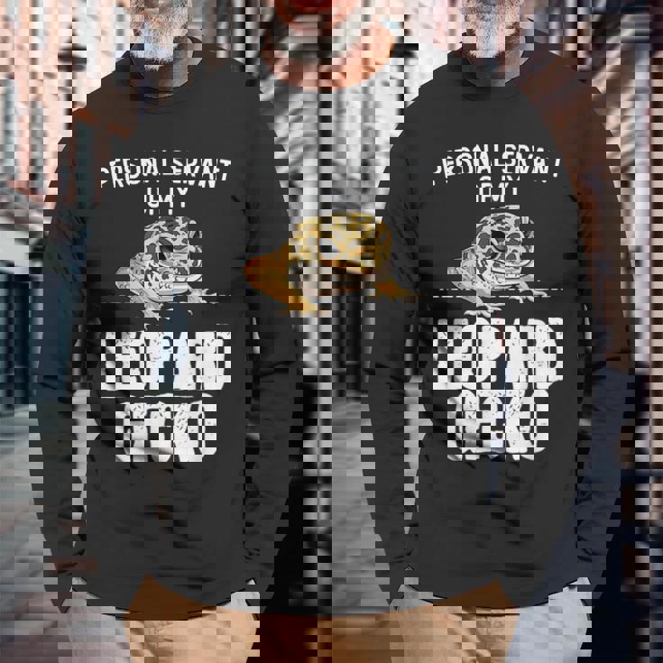 ペットヒョウモントカゲモドキギフト-私は私のヒョウモントカゲモドキが大好きです 長袖Tシャツ 高齢者への贈り物